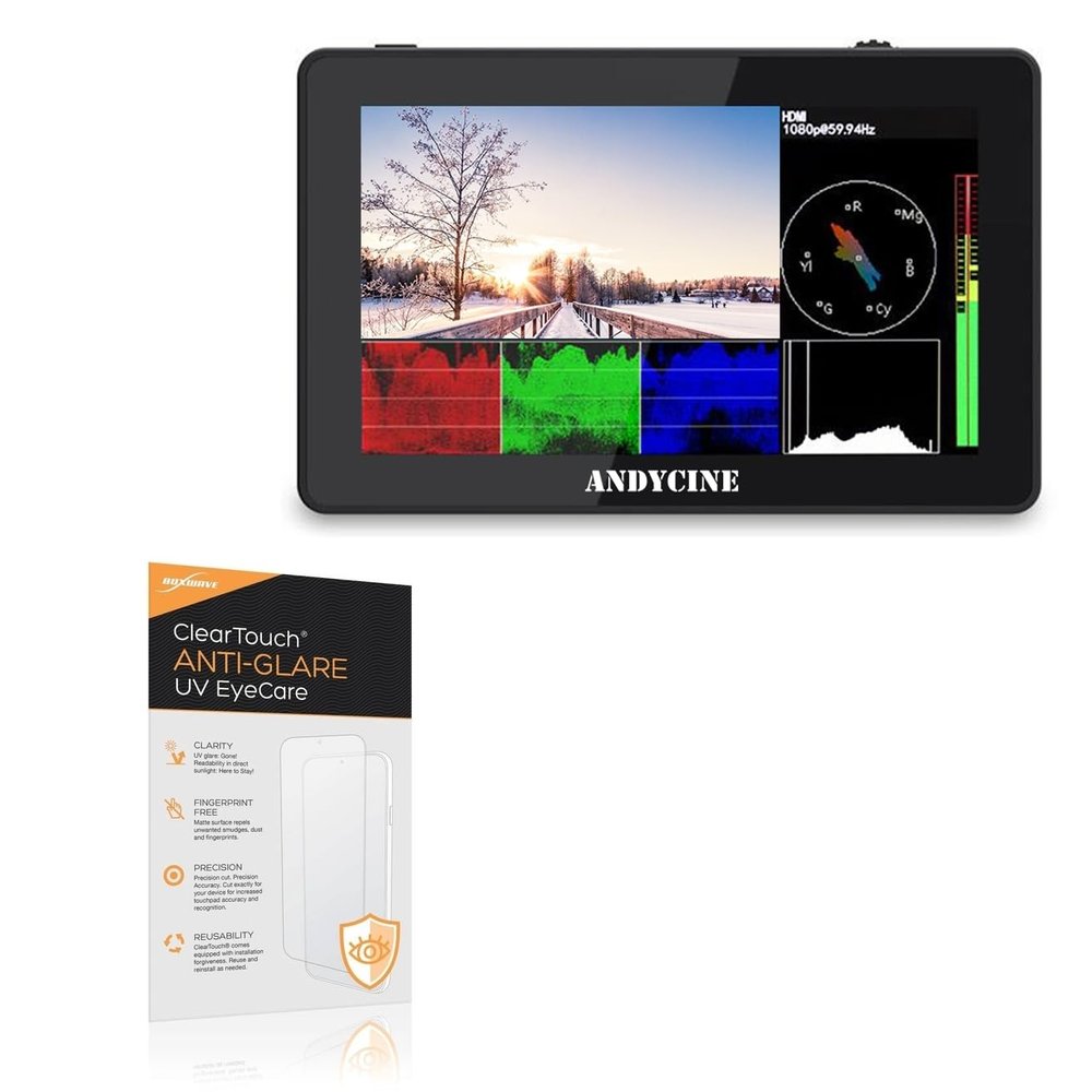 BoxWave Screen Protector Compatible With Andycine A6 Plus V2 - ClearTouch Anti-Glare Anti-UV EyeCare (2-Pack), Filters out Harmful Blue Light Reduce Fatigue