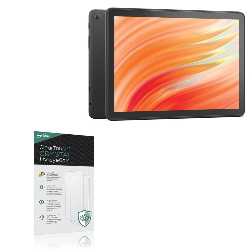 BoxWave Screen Protector Compatible With Amazon Fire HD 10 (2023) B0BL5PYD69 - ClearTouch Crystal Anti-UV EyeCare (2-Pack), Filters out Harmful Blue Light Reduce Fatigue