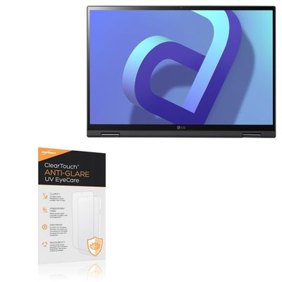 BoxWave Screen Protector Compatible With LG Gram 14 2-in-1 (14T90Q) - ClearTouch Anti-Glare Anti-UV EyeCare (2-Pack), Filters out Harmful Blue Light Reduce Fatigue