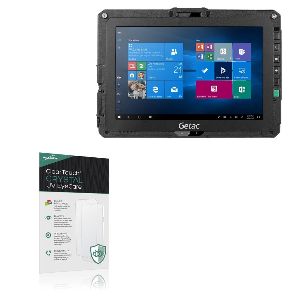 BoxWave Screen Protector Compatible With Getac UX10 - ClearTouch Crystal Anti-UV EyeCare (2-Pack), Filters out Harmful Blue Light Reduce Fatigue