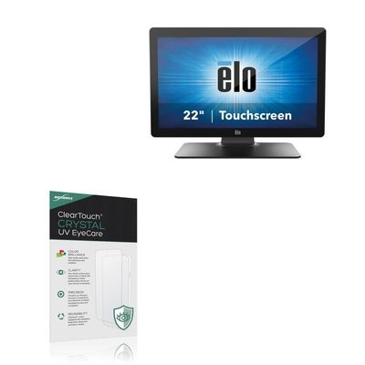 BoxWave Screen Protector Compatible With Elo 2202L - ClearTouch Crystal Anti-UV EyeCare (2-Pack), Filters out Harmful Blue Light Reduce Fatigue