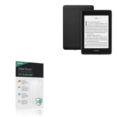 BoxWave Screen Protector Compatible with Amazon Kindle Paperwhite (4th Gen 2018) - ClearTouch Crystal Anti-UV EyeCare (2-Pack), Filters Out Harmful Blue Light Reduce Fatigue
