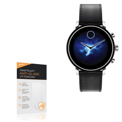BoxWave Screen Protector Compatible With Movado Connect 2.0 (42mm) - ClearTouch Anti-Glare Anti-UV EyeCare (2-Pack), Filters out Harmful Blue Light Reduce Fatigue