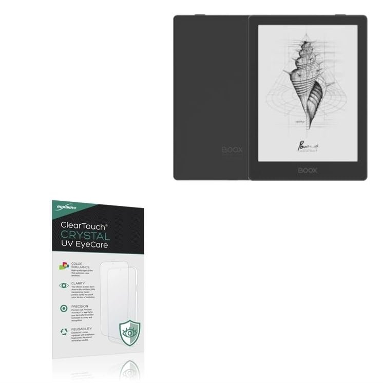 BoxWave Screen Protector Compatible With ONYX BOOX Poke 5 - ClearTouch Crystal Anti-UV EyeCare (2-Pack), Filters out Harmful Blue Light Reduce Fatigue