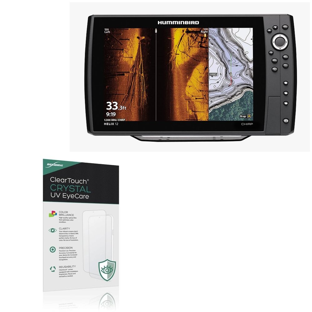 BoxWave Screen Protector Compatible with Humminbird Helix 12 G3N - ClearTouch Crystal Anti-UV EyeCare (2-Pack), Filters Out Harmful Blue Light Reduce Fatigue