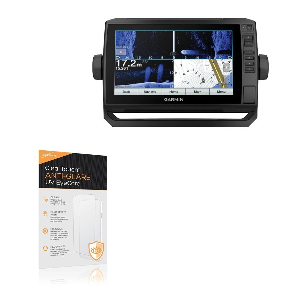 BoxWave Screen Protector Compatible With Garmin echoMAP UHD 95sv - ClearTouch Anti-Glare Anti-UV EyeCare (2-Pack), Filters out Harmful Blue Light Reduce Fatigue