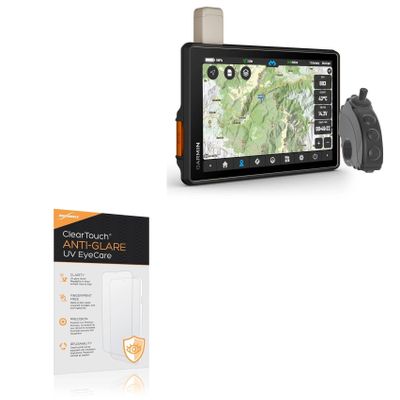 BoxWave Screen Protector Compatible With Garmin Tread Overland - ClearTouch Anti-Glare Anti-UV EyeCare (2-Pack), Filters out Harmful Blue Light Reduce Fatigue