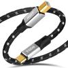 TODN Audiophiles USB Printer Cable Type C/USB C to USB 2.0 B High Speed Data Transfer DAC Cable (9.8ft/3m) view 1