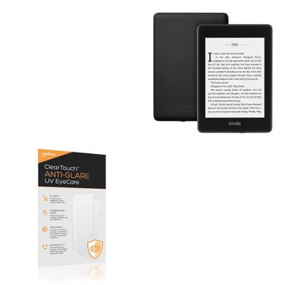 BoxWave Screen Protector Compatible With Amazon Kindle Paperwhite (4th Gen 2018) - ClearTouch Anti-Glare Anti-UV EyeCare (2-Pack), Filters out Harmful Blue Light Reduce Fatigue