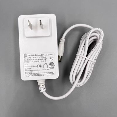 12V 3A Power Adapter 36W Charging Cable, Universal Display, Monitoring, Video Recorder, Router with 1.8m Cable