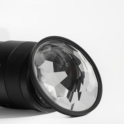 LICAEVEY 82mm Kaleidoscope Prism Lens Filter Optical Glass Camera Filter for DSLR Mirrorless Creates Kaleidoscope Effects with 35-85mm Focal Length (49MM)