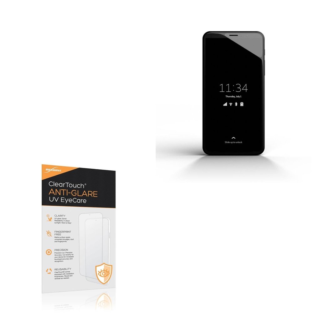 BoxWave Screen Protector Compatible With Purism Librem 5 Evergreen - ClearTouch Anti-Glare Anti-UV EyeCare (2-Pack), Filters out Harmful Blue Light Reduce Fatigue