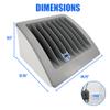6-Pack | 8-Device Laptop & Tablet Charging Station for Multiple Laptops - Chromebook Organizer for Classroom & Office - Fits up to 15.6'' Screensize and 1.375'' Thick view 4