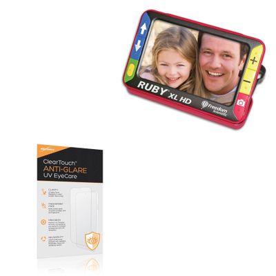 BoxWave Screen Protector Compatible With Freedom Scientific RUBY XL HD (5 in) - ClearTouch Anti-Glare Anti-UV EyeCare (2-Pack), Filters out Harmful Blue Light Reduce Fatigue