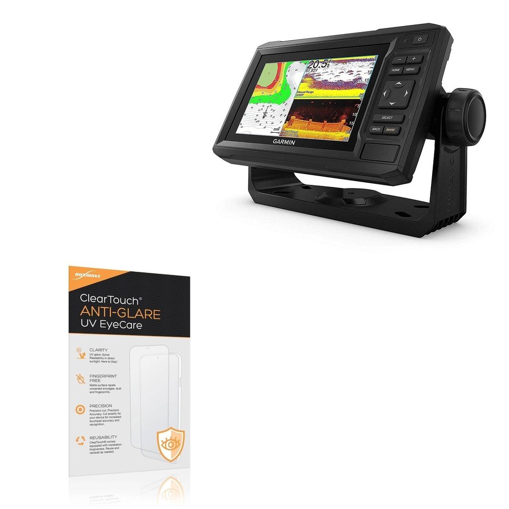 BoxWave Screen Protector Compatible With Garmin echoMAP UHD 63cv - ClearTouch Anti-Glare Anti-UV EyeCare (2-Pack), Filters out Harmful Blue Light Reduce Fatigue