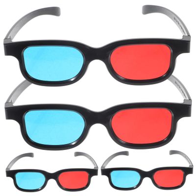 COLLBATH 4Pcs Glasses for Movies Projectors Tvs Lightweight and Eyewear for Comfortable Viewing Experience Compatible with Smartphones and Computers