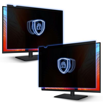 [2 Pack] 24 Inch 16:9 & [2 Pack] 23.6 Inch 16:9 Computer Privacy Screen Filters for Widescreen Monitors - Anti-Glare - Anti-Scratch Protector- Desktop Privacy Screen Bundle