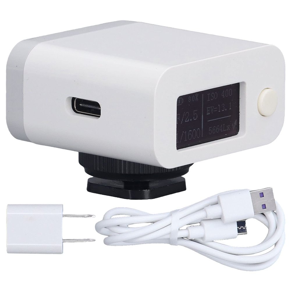 Hilitand Photography Light Meter, M08 Camera Light Meter for Shutter Priority and 45 Degree Average Metering with Clear Display