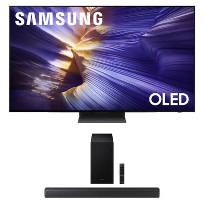 Samsung QN48S90FAEXZA 48 Inch 4K OLED Smart TV with a HW-B630F B-Series Soundbar 3.1 Ch and Subwoofer with Dolby Audio (2025)
