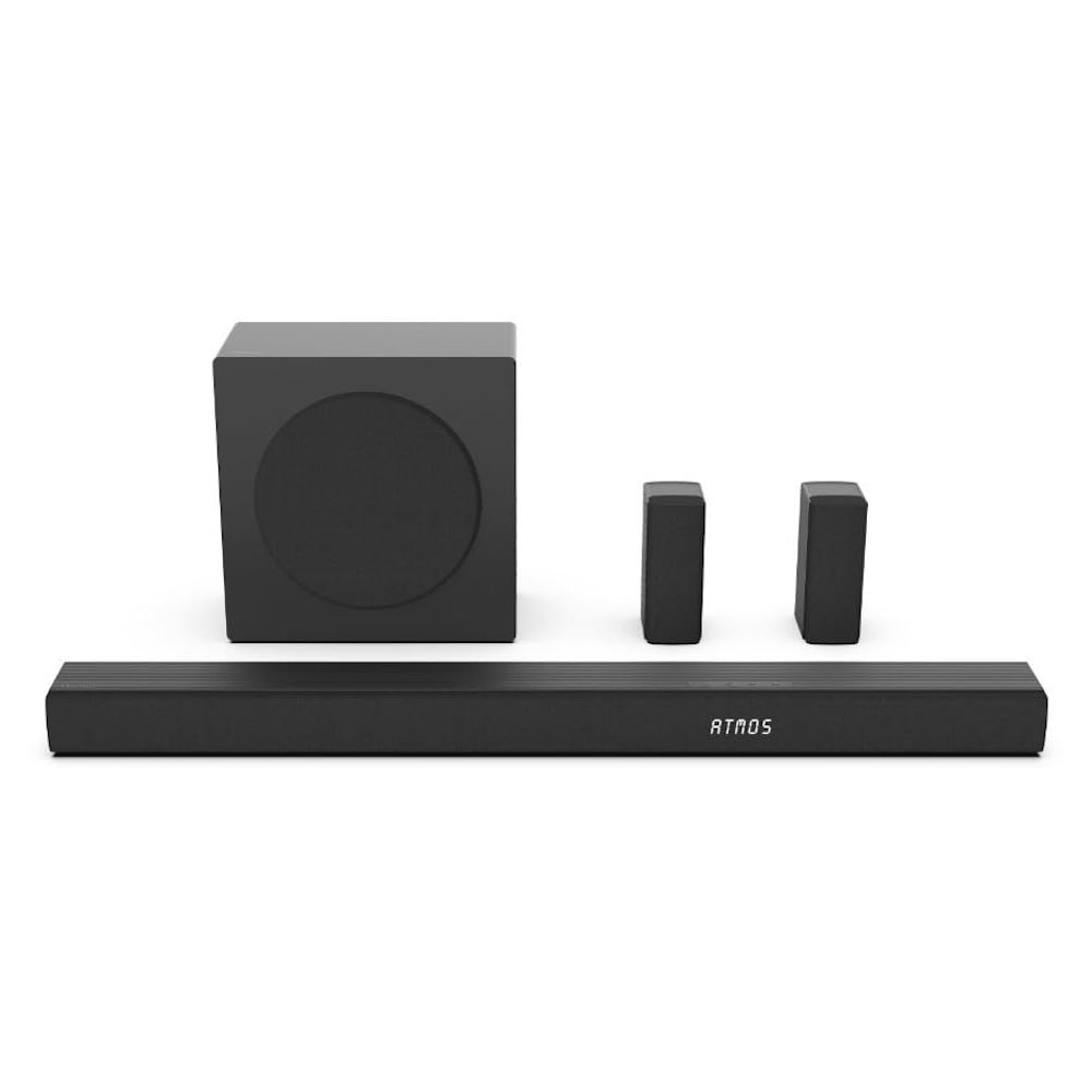 Hisense 5.1 Ch Soundbar w/a Total of 440W Output, Rear Surround Speakers, 6.5 Wireless Subwoofer, Dolby Atmos and DTS Virtual X, Easy Connect, HDMI Port, Bluetooth - R652