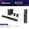 Hisense 5.1 Ch Soundbar w/a Total of 440W Output, Rear Surround Speakers, 6.5 Wireless Subwoofer, Dolby Atmos and DTS Virtual X, Easy Connect, HDMI Port, Bluetooth - R652 view 2
