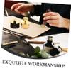 Angoily Vinyl Record Cleaning Brush with Ergonomic Grip Portable Handheld Cleaner for Records Screens and Delicate Soft Bristles Transparent Case view 3