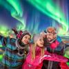 10x8ft Northern Lights Backdrop, Aurora Snow Mountain and Lake Background for Children & Adults Party Decorations Vacation Bible School Supplies view 2