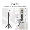 BTG Desktop Tabletop Tripod Compatible with DJI Pocket 3/ Insta360 Go 3S X4 X5/Action 5 Pro 4 Accessories Extension Pole Tripod with 1/4 Adapter view 3