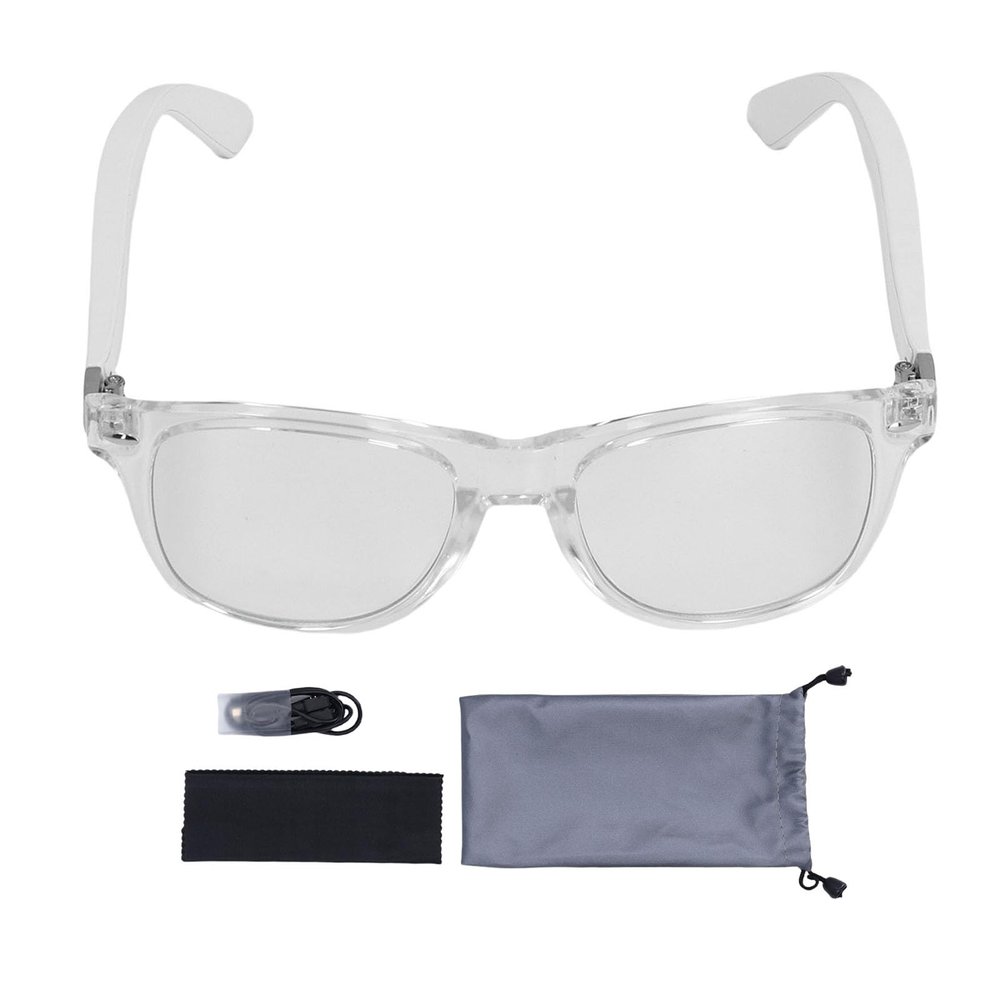 Aramox Music Glasses, Open Ear Noise Reduction Headphone Glasses for Women Driving Fishing with Smart Voice Control, 7H Playback