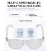 Aramox Music Glasses, Open Ear Noise Reduction Headphone Glasses for Women Driving Fishing with Smart Voice Control, 7H Playback view 3