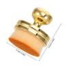 TEHAUX Portable Brush Record Player Brush Turntable Duster Clean Brush Vinyl Records Cleaning Brush Dust Brush Vinyl Record Cleaner Vinyl Brush for Records Nylon Golden view 2