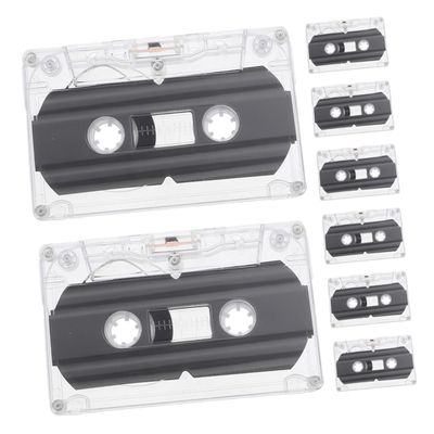 YARNOW 8pcs Blank Cassette Tape Audio Cassettes Micro Player Versatile Recording for Music Speech and Greetings