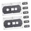 YARNOW 8pcs Blank Cassette Tape Audio Cassettes Micro Player Versatile Recording for Music Speech and Greetings view 1