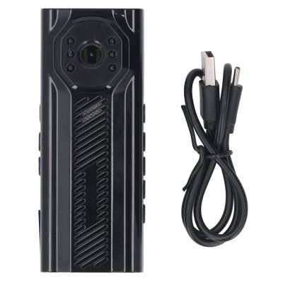 NutriEss 4K Body Worn Camera with 1.3 Inch TFT Display Portable Video Recorder Motorcycle Camera with Night Vision Back Clip for Outdoor Cycling Camping