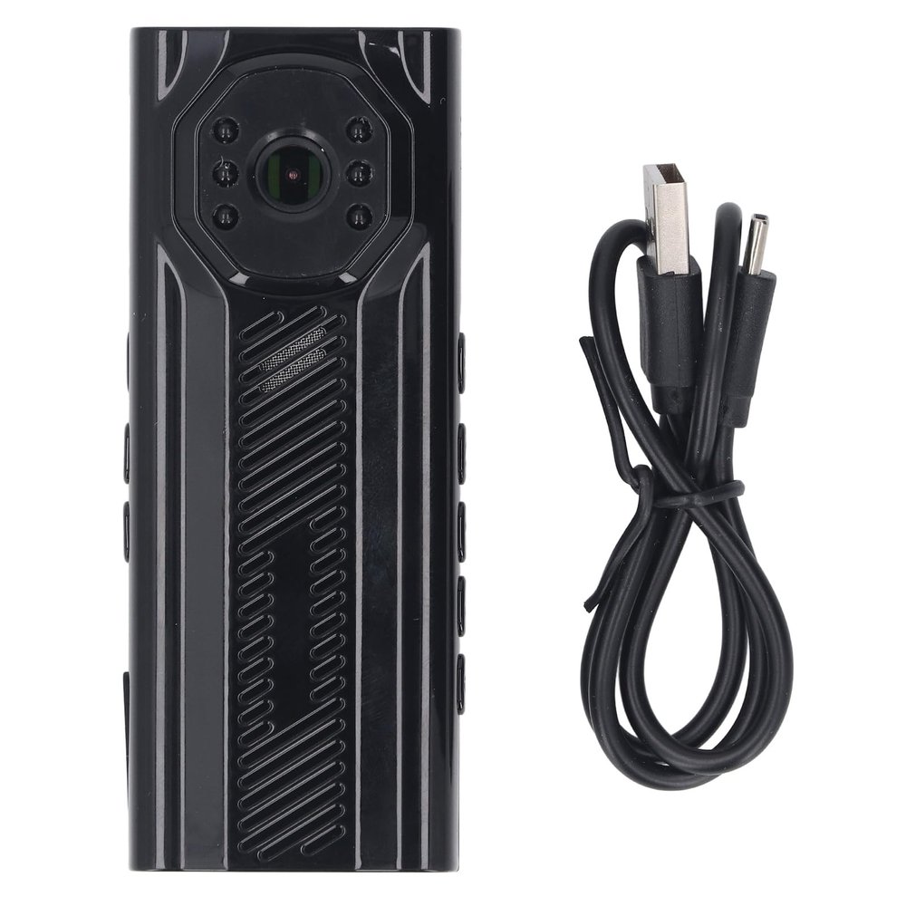 NutriEss 4K Body Worn Camera with 1.3 Inch TFT Display Portable Video Recorder Motorcycle Camera with Night Vision Back Clip for Outdoor Cycling Camping
