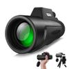 12x50 Monocular Telescope, Waterproof High Power Prism Monoculars Scope with Smartphone Holder and Tripod for Watching S view 1