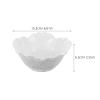 DOITOOL Creative Dinner Plate Flower Shaped Porcelain Serving Bowl Decorative Ceramic Salad Bowl for Fruit Cabbage Motif view 2