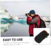 STOBOK DSLR Lens Storage Pouch Portable and Durable Organizer for Camera Lenses Material for Outdoor and Indoor Use Compact Design for Travel Black view 4