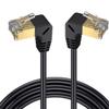 bodateng Double Elbow Down Up Angled 90 Degree CAT8 40Gbps 8P8C Cat 5 Ethernet Network Cable RJ45 LAN Patch Cord 0.5M(DO-DO) view 1