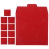 KOCKSHION 10Pcs Portable CD DVD Sleeves Red Paper Envelopes for Efficient Storage and Organization for Home Travel and Professional Use Compatible with All Disc Formats view 1
