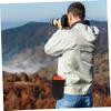 Angoily Portable DSLR Lens Storage Pouch Organizer Bag for Camera Lenses Durable Lightweight Design for Outdoor Travel Suitable for Men and Women Black view 4