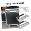 TOBBOMEY 2Pcs Chrome Folding Handles for Instrument Cases Cover-Free Knobs Heavy-Duty Tool Case Handles and Cabinets view 4