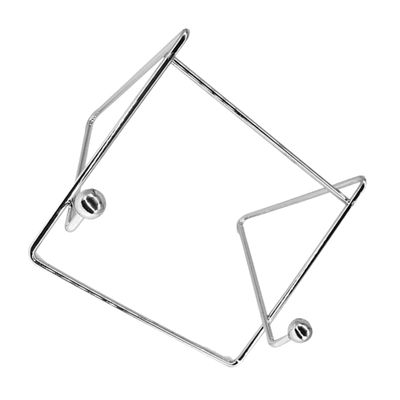 BEBEMOKO Multifunctional Tablet Stand Adjustable Metal Book Holder for Kitchen Recipes Silver Finish for Reading and Displaying Plates and Pictures