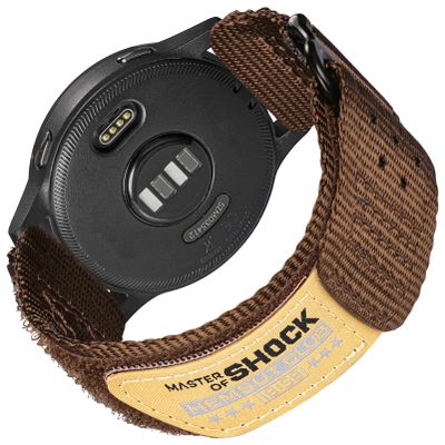 20mm Nylon Band Compatible with Garmin Vivoactive6/5/3,Forerunner 165/55/645/245 Music, 20mm Soft Nylon Replacement Strap