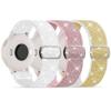 3 Pack Stretchy Bands Compatible with Garmin Vivoactive 5/6/Forerunner 55/165/245 Women, 20mm Soft Elastic Shimmering Fabric Replacement Straps for Venu Sq/Sq 2/2 Plus view 1