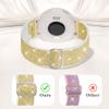 3 Pack Stretchy Bands Compatible with Garmin Vivoactive 5/6/Forerunner 55/165/245 Women, 20mm Soft Elastic Shimmering Fabric Replacement Straps for Venu Sq/Sq 2/2 Plus view 2