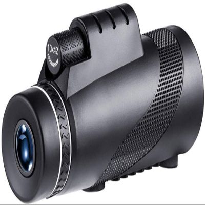 10x42 Monocular High Power Telescope Scope Compact Portable Waterproof Fogproof Shockproof with Hand Strap for Adults Ki