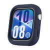 2 Pack Silicone Case for Huawei Watch Fit 4 Pro Protective Cover, Flexible Silicone Case Scratch Resistant Cover Protective Case Compatible with Huawei Watch Fit 4 Pro (Dark Blue/White) view 3