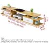 Floating TV Stand with Storage Wall Mounted Entertainment Center and Cabinet Shelf 3 Layer Space-Saving Under TV Shelf Heavy Duty(Multi-Colored,55in) view 2