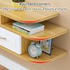 Floating TV Stand with Storage Wall Mounted Entertainment Center and Cabinet Shelf 3 Layer Space-Saving Under TV Shelf Heavy Duty(Multi-Colored,55in) view 3